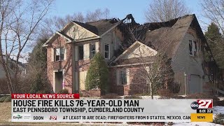 Coroner: Man, 76, killed in Cumberland County house fire