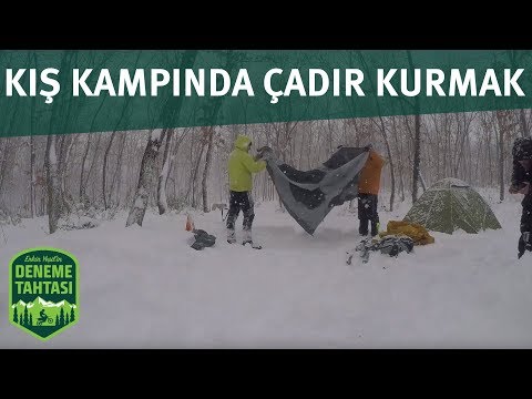 KAR KAMPINDA ÇADIR KURMAK / KOCAELİ / DENEME TAHTASI