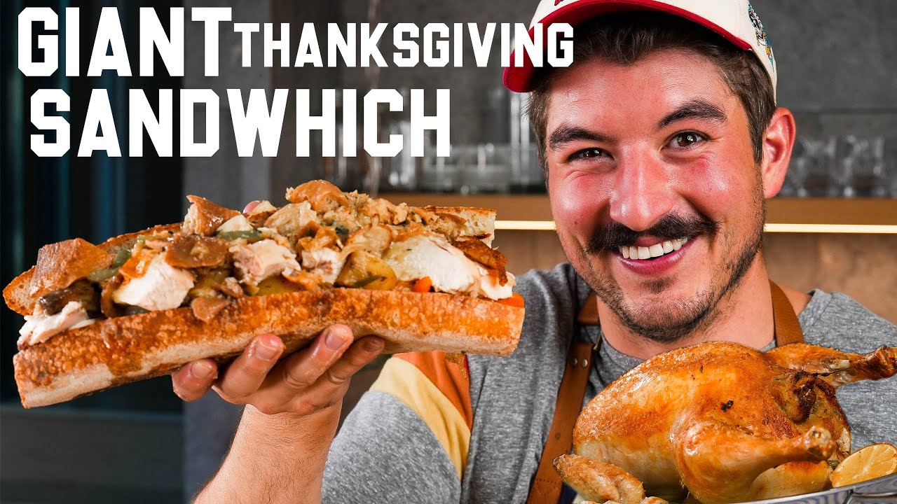 GIANT Thanksgiving Sandwich and PUMPKIN SPICE ESPRESSO MARTINI Side