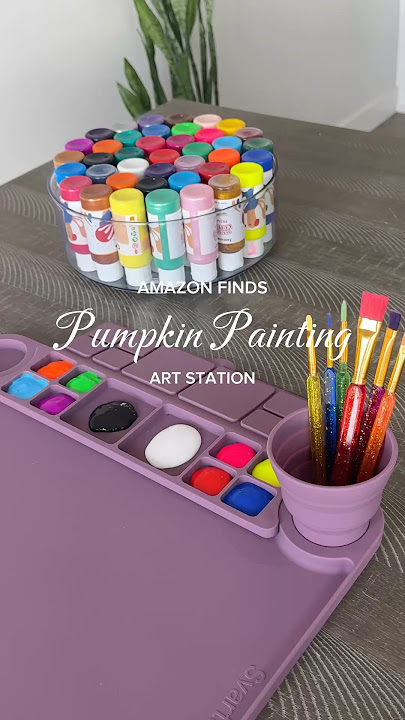 Painting Pumpkins Art Station Restock 🎨🎃 #pumpkinpainting #pumpkinpaintingideas #amazonfinds