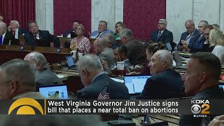 West Virginia Gov. Jim Justice signs abortion ban into law