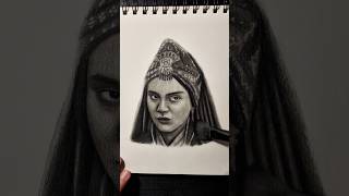 Sena Mercan as Halime Hatun #halimehatun #kurulusorhan #drawing #turkishactress #senamercan