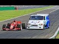 Ferrari F1 2018 vs Ford Supervan F1 Engine - Monza