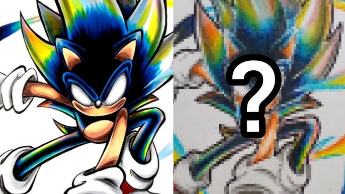 HOW TO DRAW: Hyper Sonic + Hyper Shadow + Hyper Silver = ? What Is The  Outcome? 