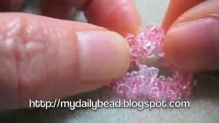 How to make an Open Heart with beads - Part 2
