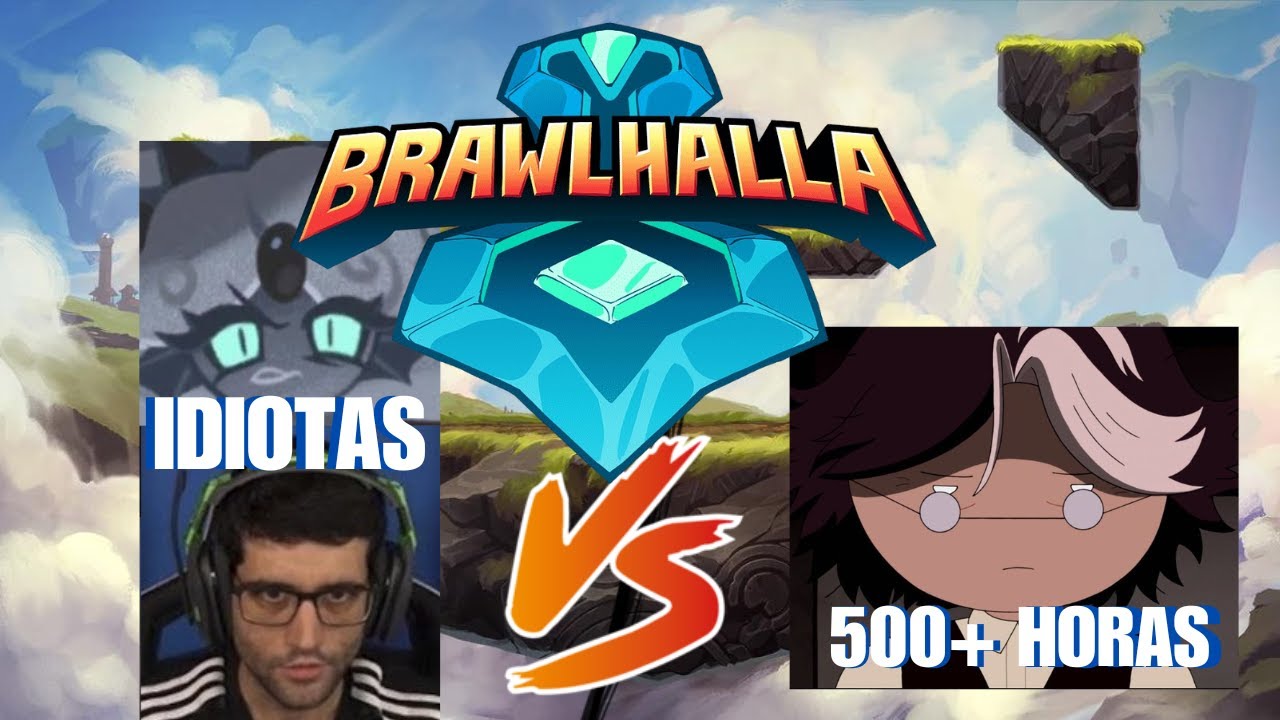 Botei 2 idiotas CONTRA MIM no BRAWLHALLA