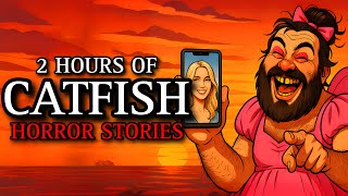 20 TRUE Disturbing Catfish Horror Stories 4 | (#scarystories) Ambient Fireplace