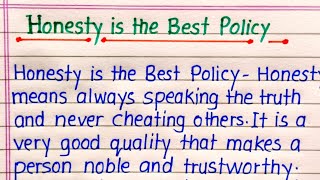 Details Honesty Is The Best Policy Essay in English || Essay on Honesty Is The Best Policy in English  Guide