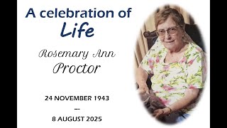 Memorial Service of Rosemary Proctor