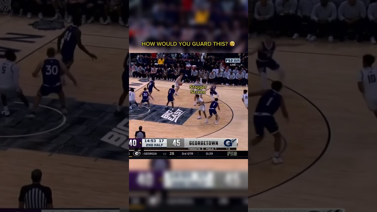 How Would You Stop this Genius Play by Georgetown? 🧠 