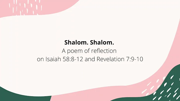 Shalom. Shalom.  by Lake Smith (a commissioned art...
