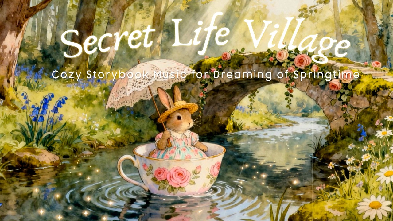 The Secret Life of Fairytale Village 🌱✨ | Cozy Storybook Music for Dreaming of Springtime