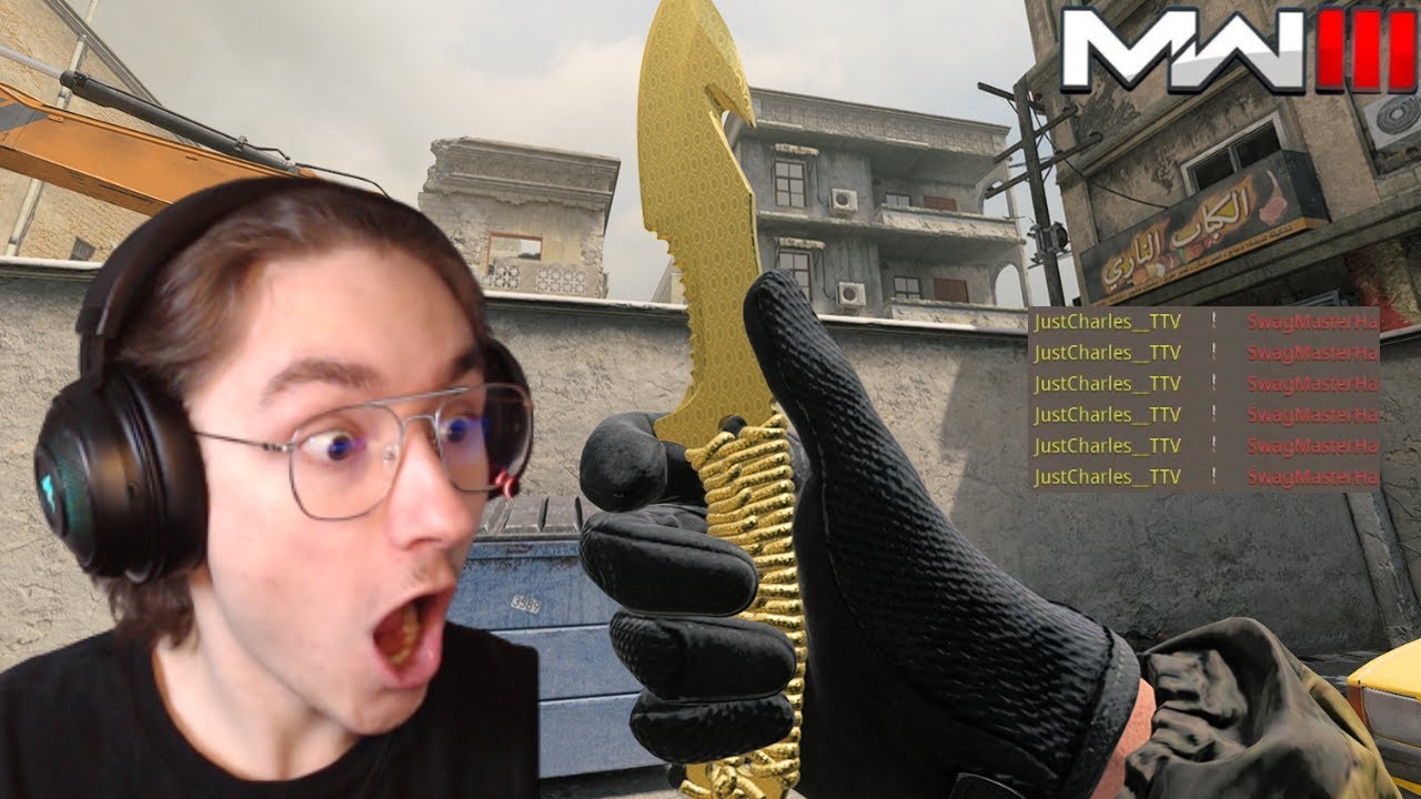 GUTTER KNIFE IS BROKEN GILDED UNLOCK (mw3 multiplayer gameplay)