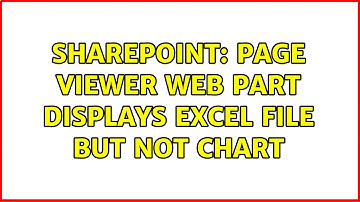 Sharepoint: Page Viewer Web Part Displays Excel file but not Chart