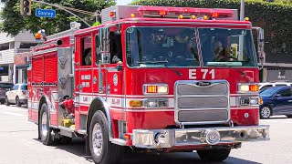 LAFD Engine 71 Responding 