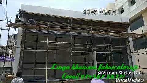 Automatic rolling shutter 40w x20h @salem by linga bhairavi fabricators coimbatore