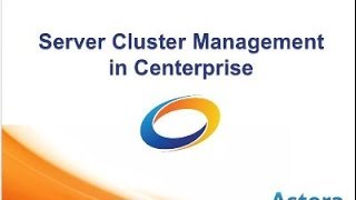 [WEBINAR]: Server Cluster Management in Astera Centerprise