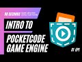 Intro to Pocketcode Basics, S1 Ep1 90 Second Tutorial Series for Game Creation Using your Phone.
