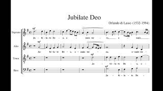 Lo, Orlando Di 1532 - 1594 Jubilate Deo, A 4.
