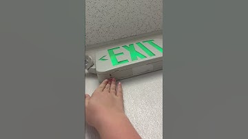 Testing a nice Lithonia exit sign combo