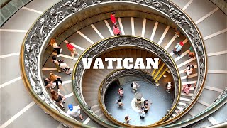 [4K] Vatican City : Walking Tour of St. Peter&#39;s Basilica &amp; Vatican Museums / 2022