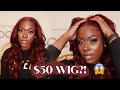 $50 Synthetic Wigs Install For Beginners | How to make your wig look natural?