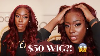 $50 Synthetic Wigs Install For Beginners | How to make your wig look natural?