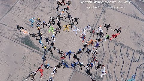Head Up Freely World Record 72 Way, Skydive Arizona, USA, April 9th. 2016