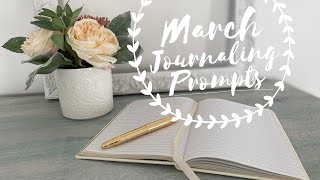 March Journaling Prompts | Plan with Me | | Journal with Me |