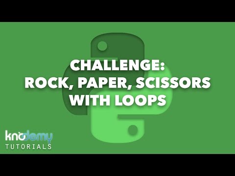LEARNING PYTHON: Challenge - Rock, Paper, Scissors with Loops