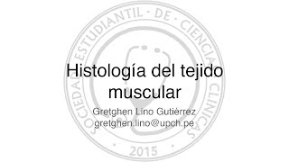 Histología del Tejido Muscular