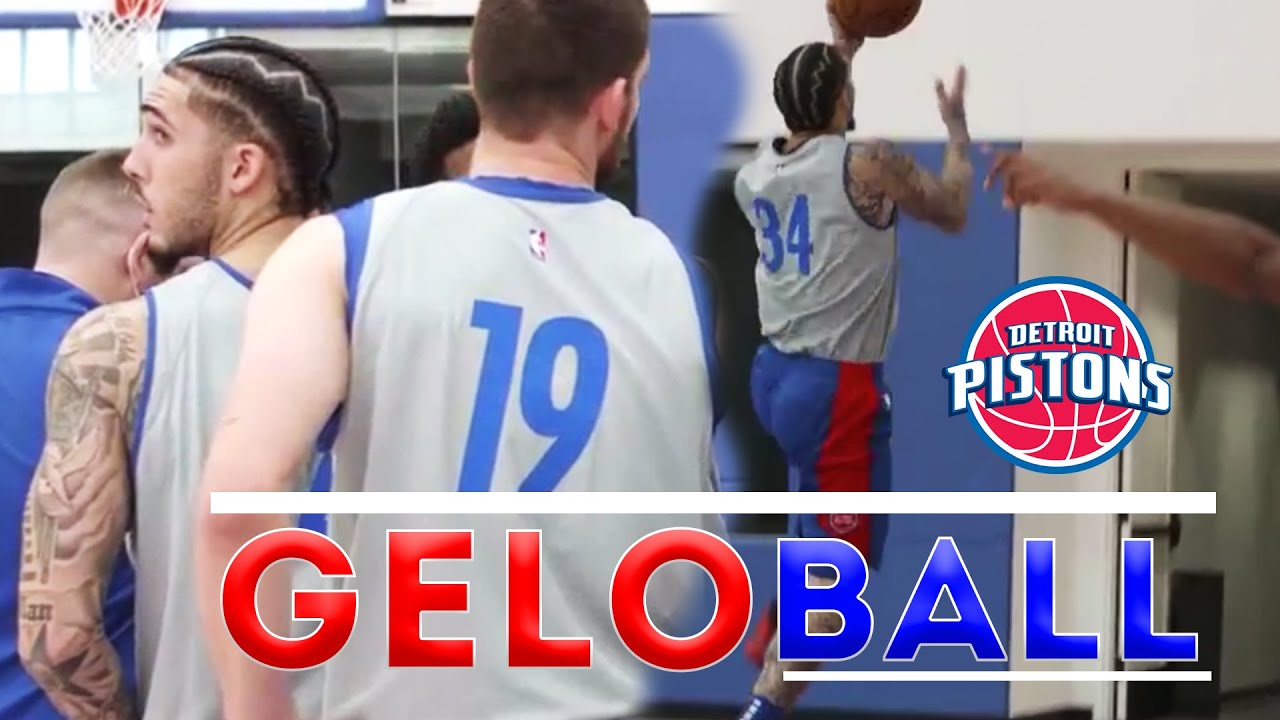 Krage tæmme farvel First LiAngelo Ball Training Camp Highlights! Gelo Ball First Practice With  Detroit Pistons! - YouTube