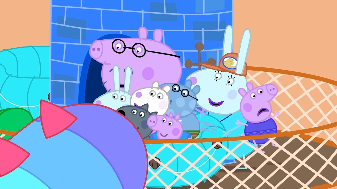 Свинка Пеппа - Пеппа так нервничала из-за горки с динозаврами!!! || Спонсор - Предварительный про...