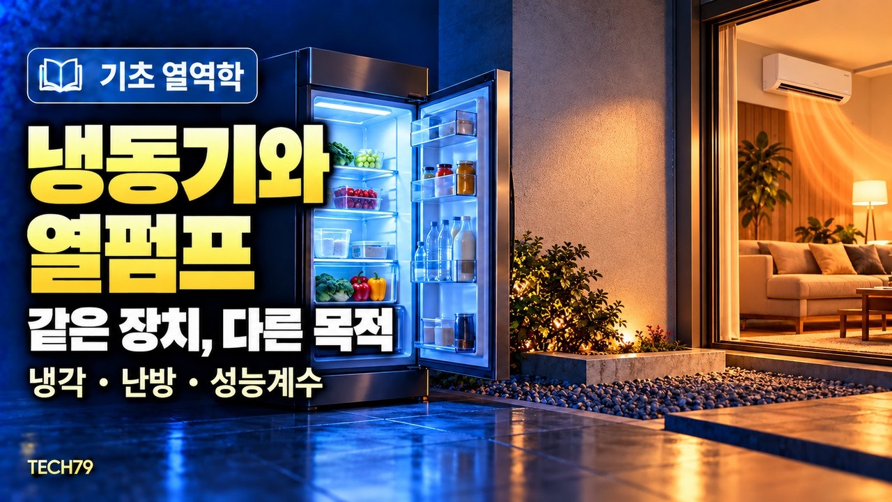 냉동기와 열펌프 — 유효한 효과·에너지 수지·성능계수 COPᵣ·COPₕ