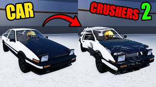 Ultimate Toyota AE86 Trueno Initial D Destruction Test in Car Crushers 2! 💀💥 Roblox What is 67?