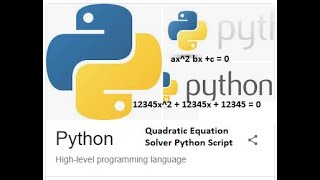 quadratic solver by Python