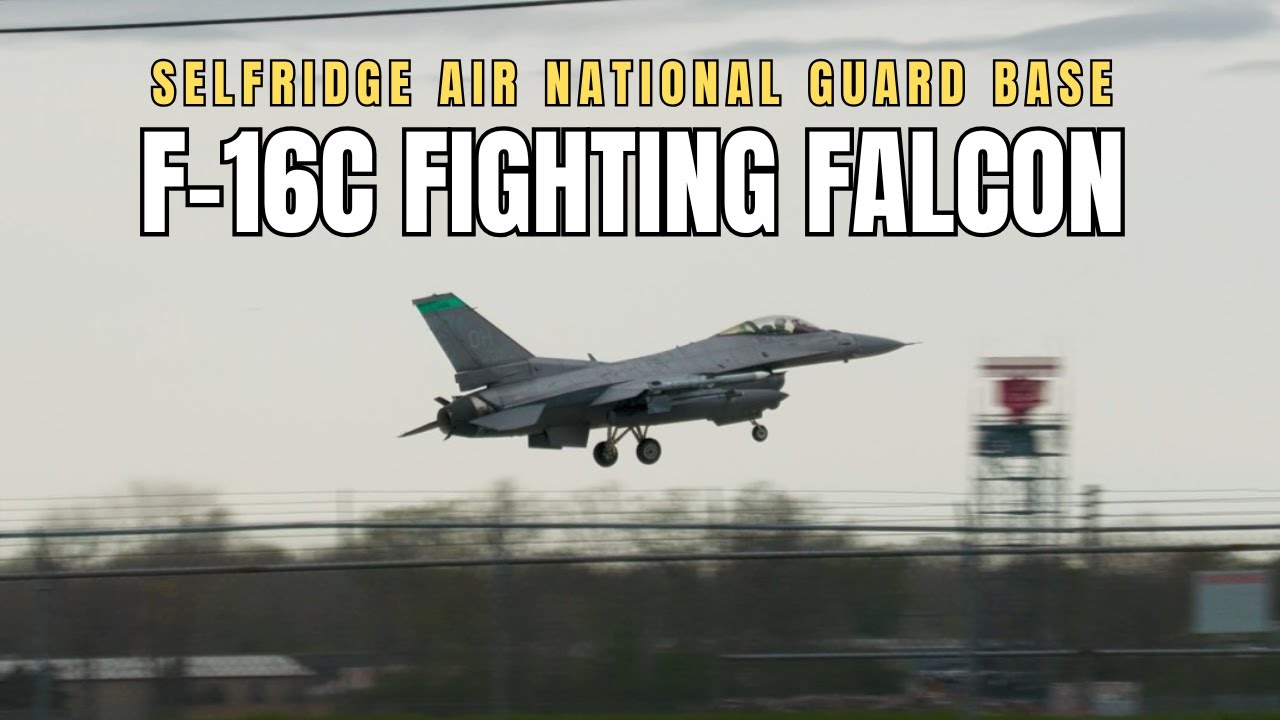U.S. Air Force F-16C Fighting Falcons in Action at Selfridge ANGB