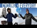 Regular clothing (not cycling gear) while winter cycling through subzero polar vortex