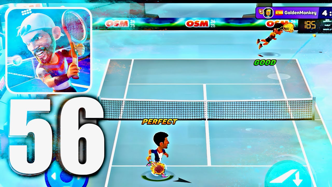 Mini Tennis 🎾 #56 GOLD LEAGUE with DJOKOVIC Gameplay 