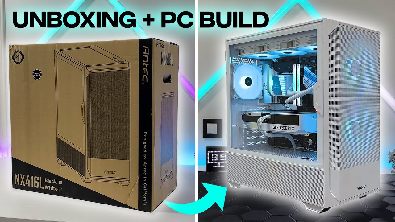 ANTEC NX416L White - Unboxing + PC Build - YouTube