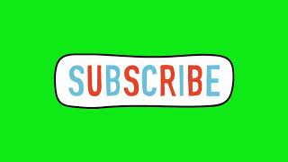 Blinking Subscribe Button Animation Green Screen | Copyright Free | Royalty Free | Download Now FREE