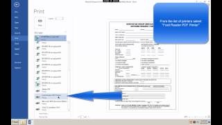 historie med sig ensom How to Use Foxit PDF Printer to Print a Document To PDF Format - YouTube