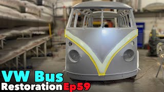 VW Bus Restoration  Episode 59  Block these pinholes! | MicBergsma