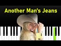 Ashe - Another Man&#39;s Jeans  (Piano tutorial)