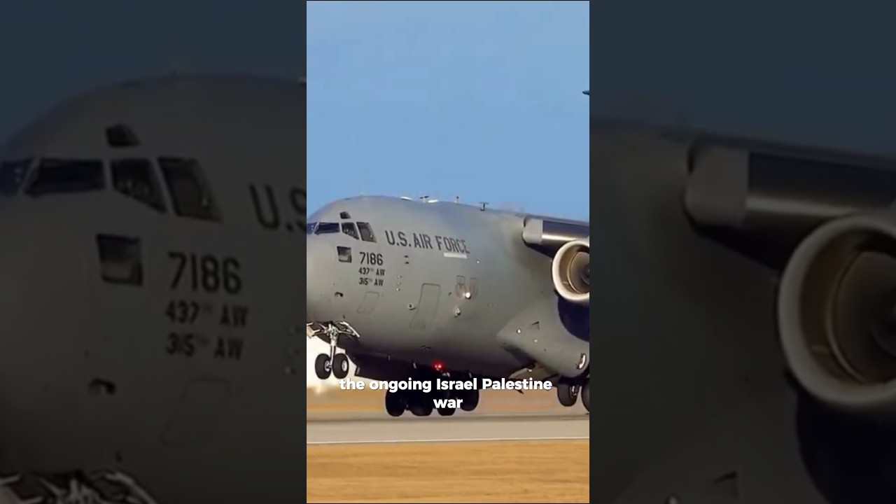 US Aircraft carrying WEAPONS lands in ISRAEL: Israel-Palestine War 