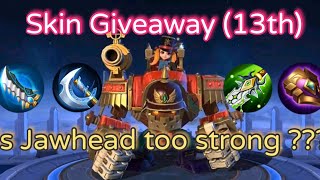 Ml Skin Giveaway 13Th Ml Jawhead Gameplay