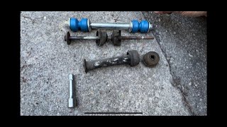 skoolie maintenance sway bar link suspension  (2002 chevy express 3500 1 ton chassis)