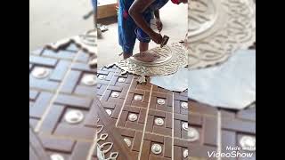 Proses Produksi Replika Pintu Masjid Nabawi. Jati, Jepara