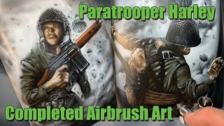 Paratrooper Harley airbrushing complete