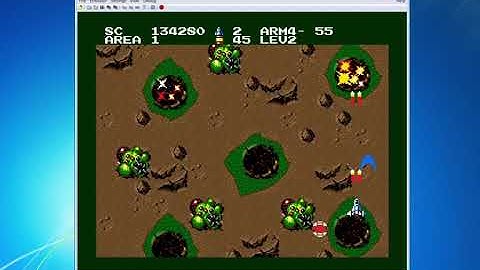 MSX Aleste 2 with RuMSX on an old PC with internal floppy drive.